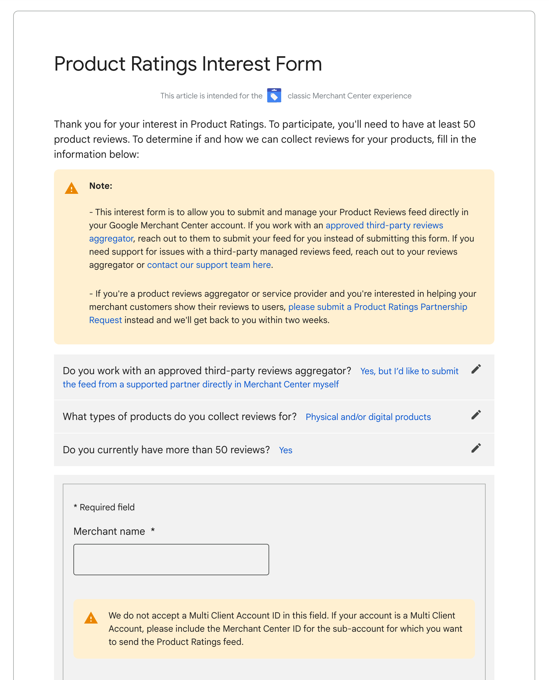 Rapid Reviews Google Shopping Feed Product Reviews Interest Form 2
