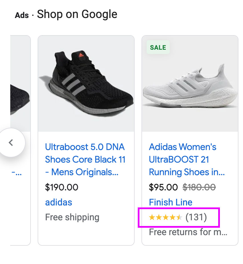 Google Shopping Feed Rich Results