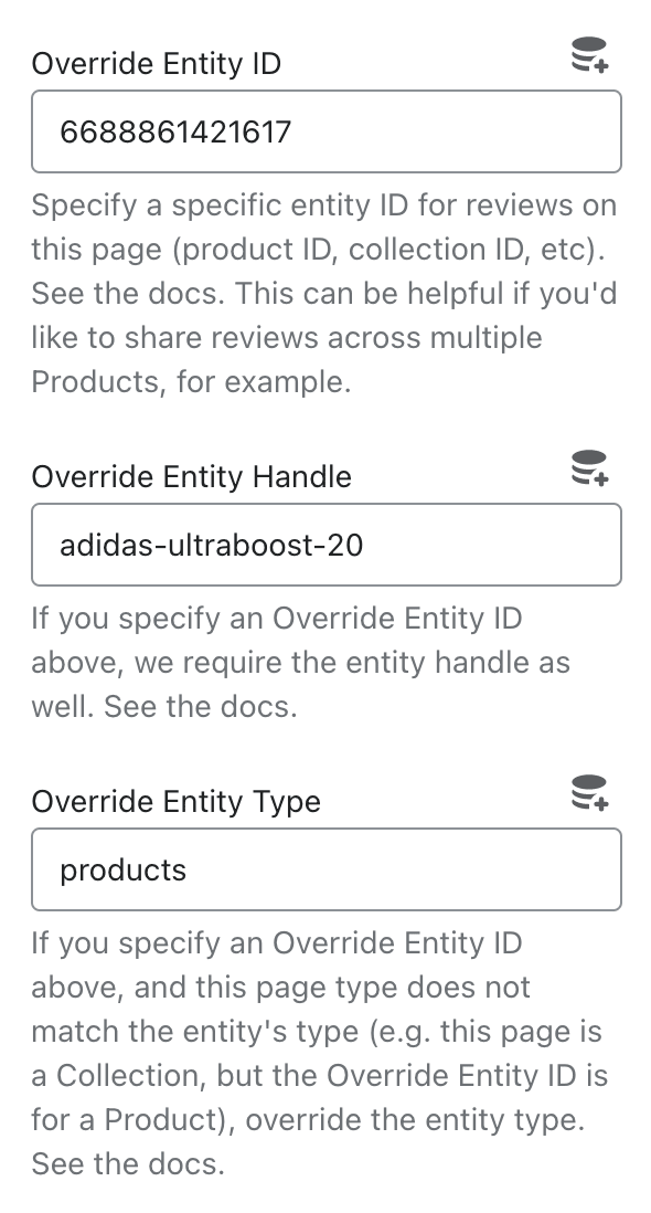 Rapid Reviews Override Id